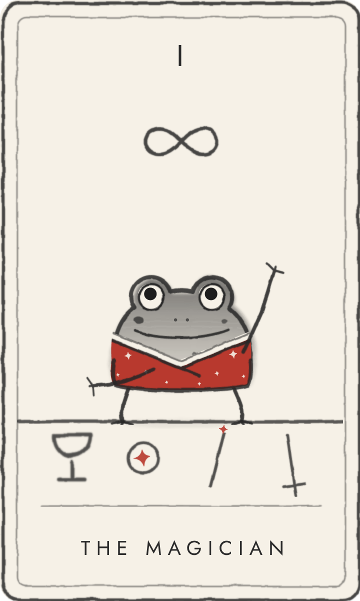 The Magician - tarot card drawn by the frog