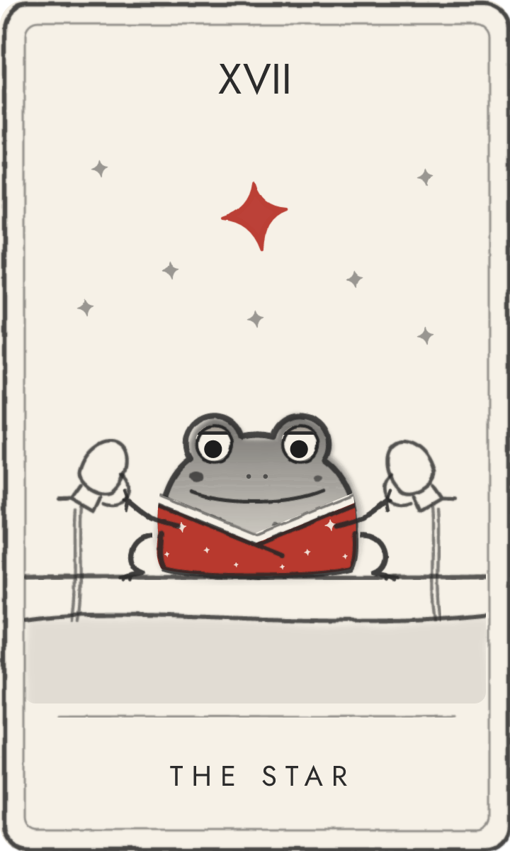 The Star - tarot card drawn by the frog